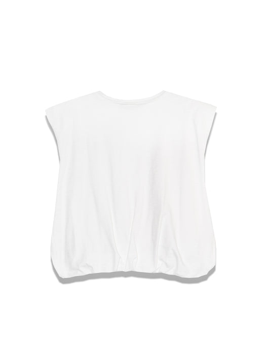 Cotton Padded Shoulder Top