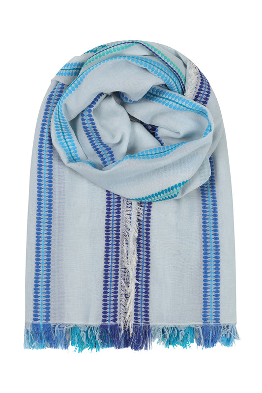 Blue Print Scarf