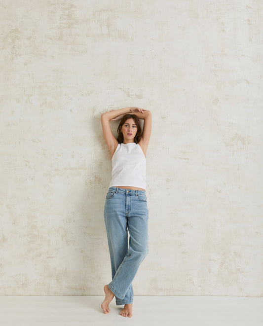 Straight Leg Denim Sky Blue