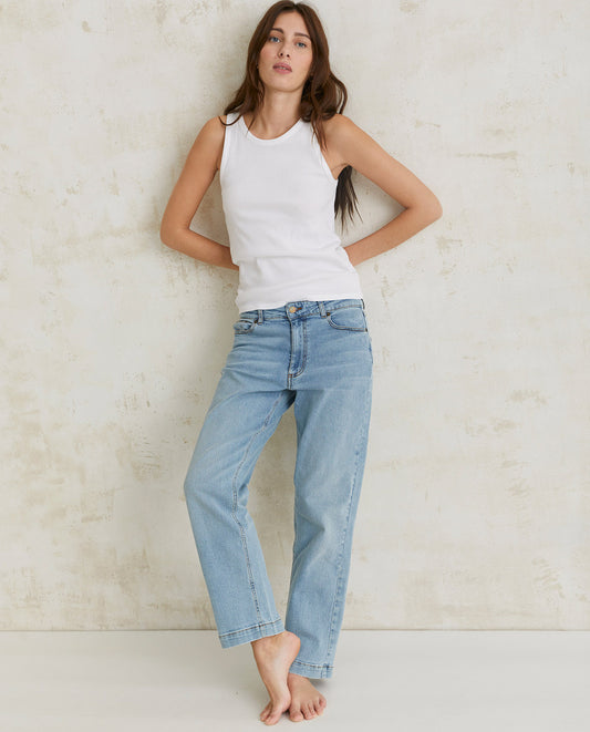 Straight Leg Denim Sky Blue