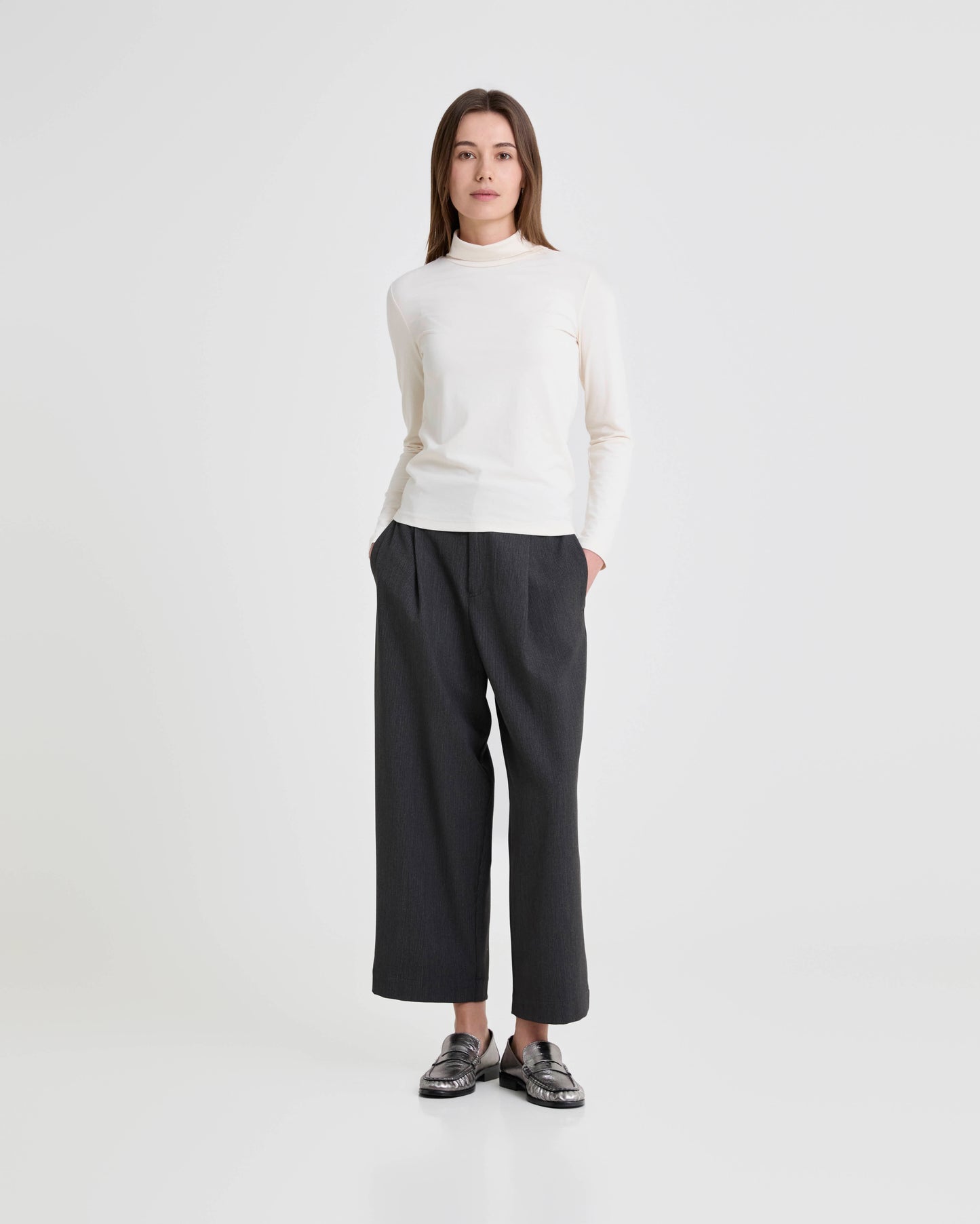 Long Sleeve Mock Neck Top