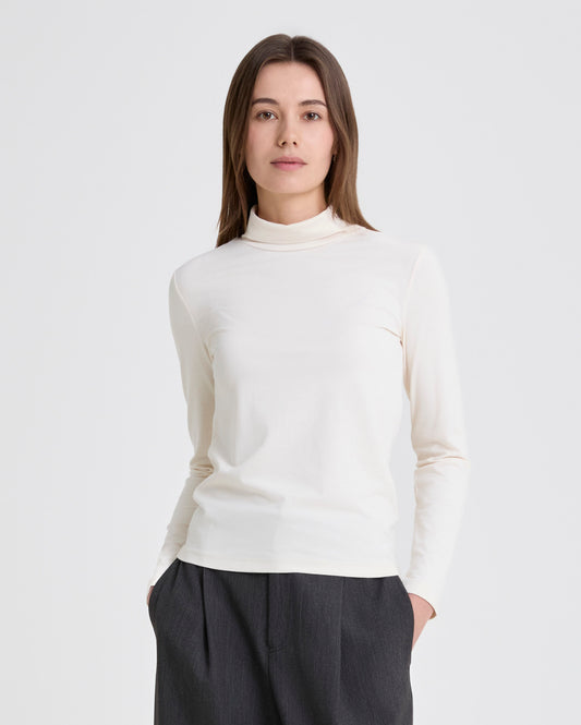 Long Sleeve Mock Neck Top
