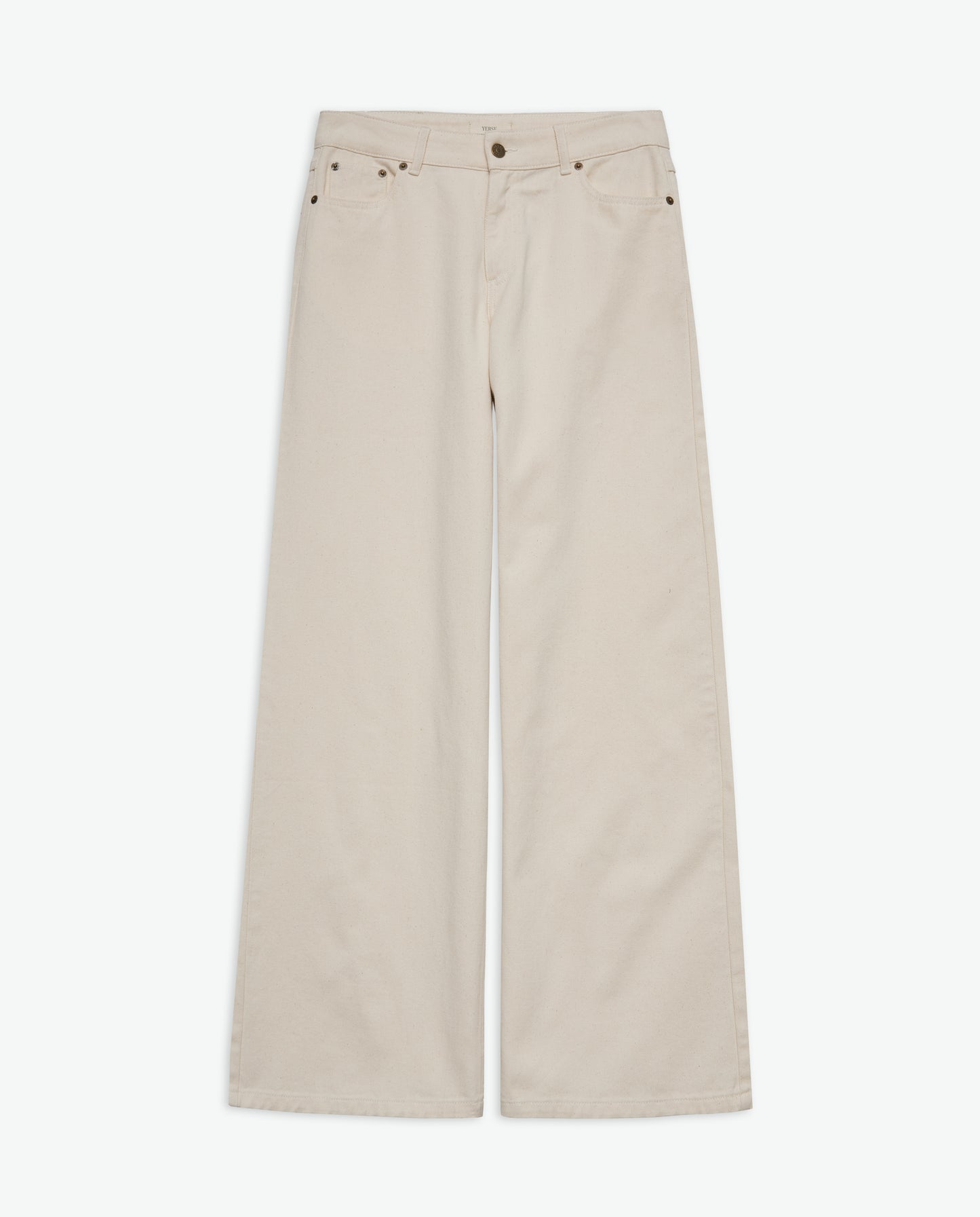 Wide-Leg Denim Trousers