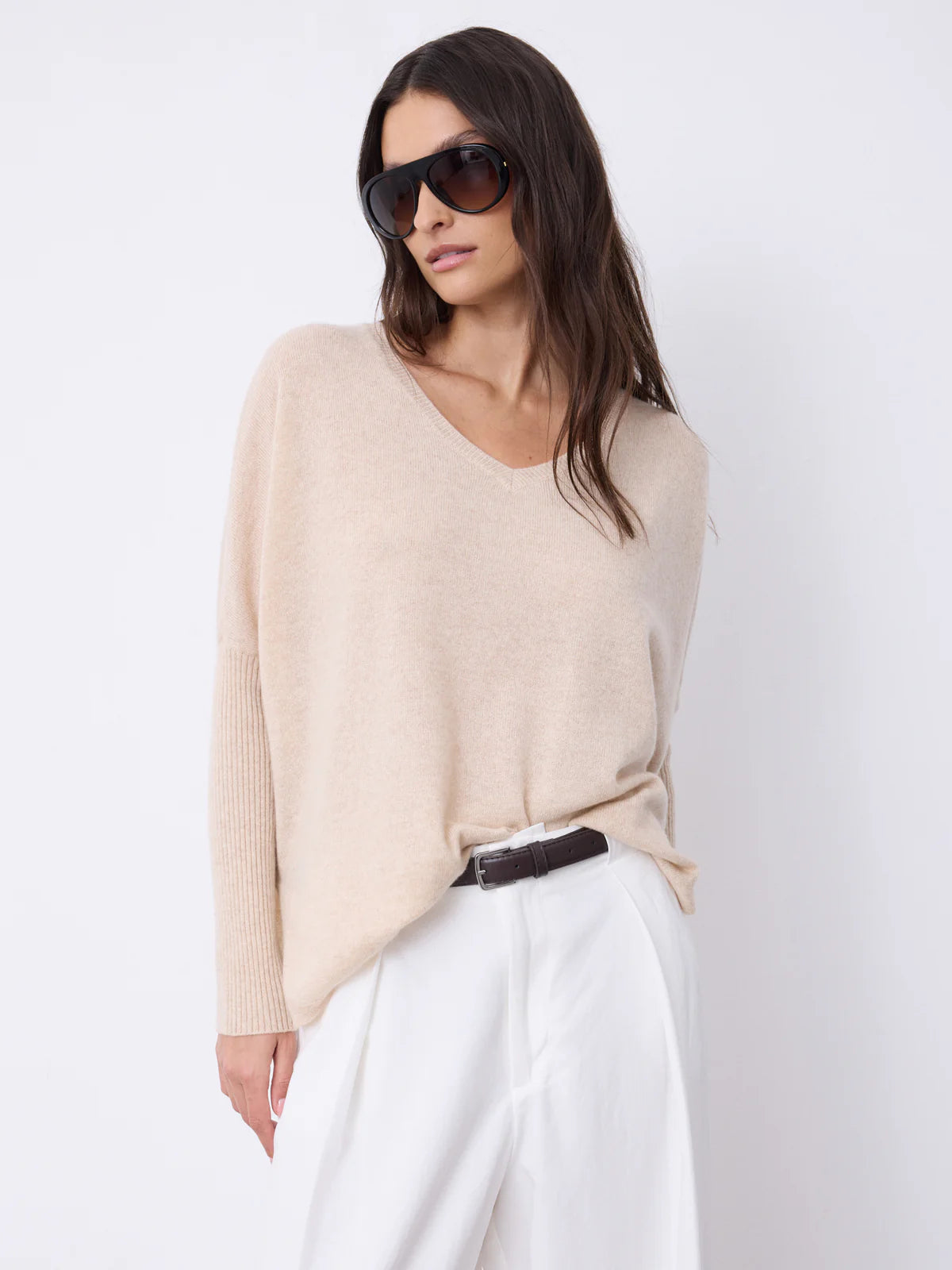 Faustine Oversized V-Neck
