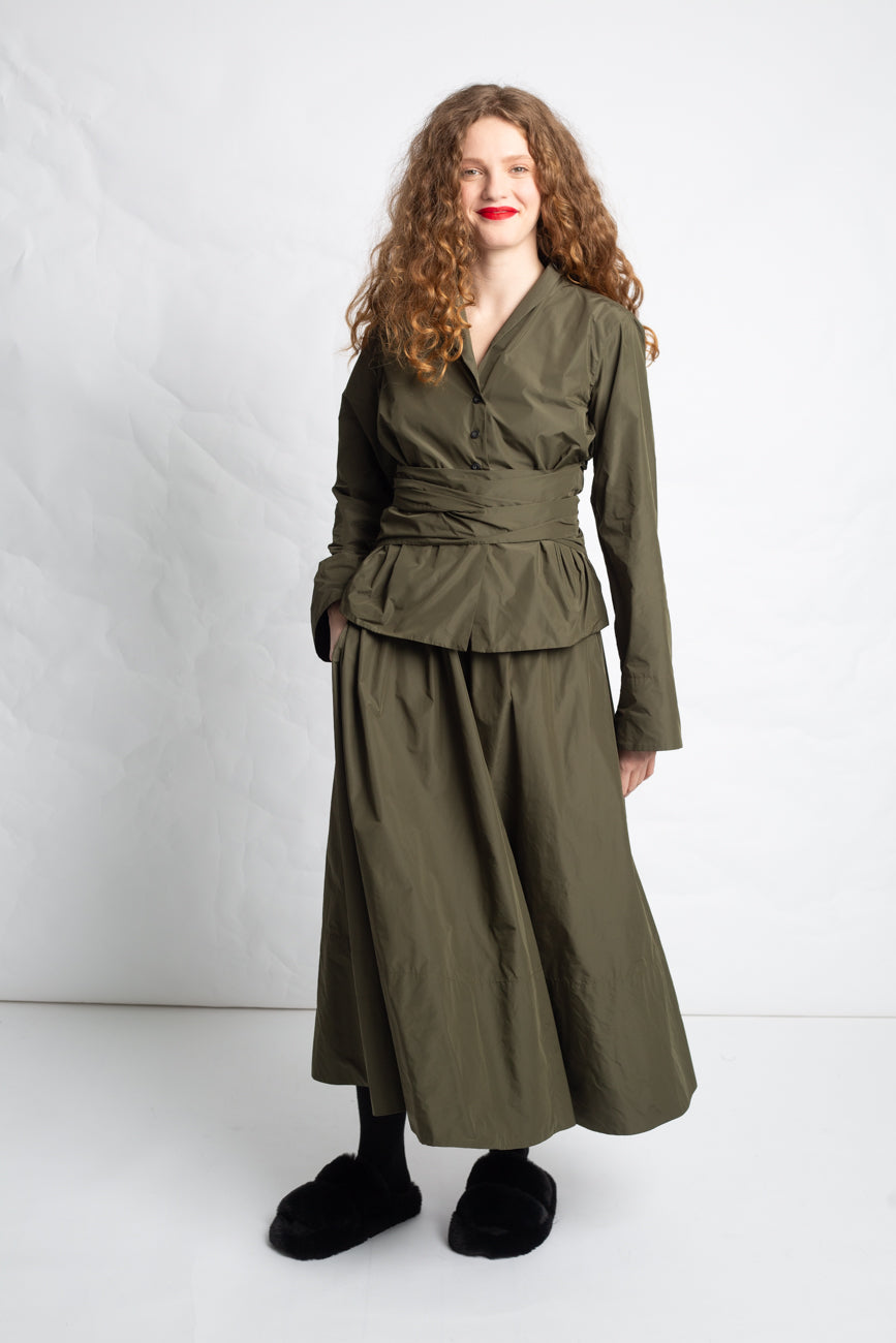 Taffeta Tie Top