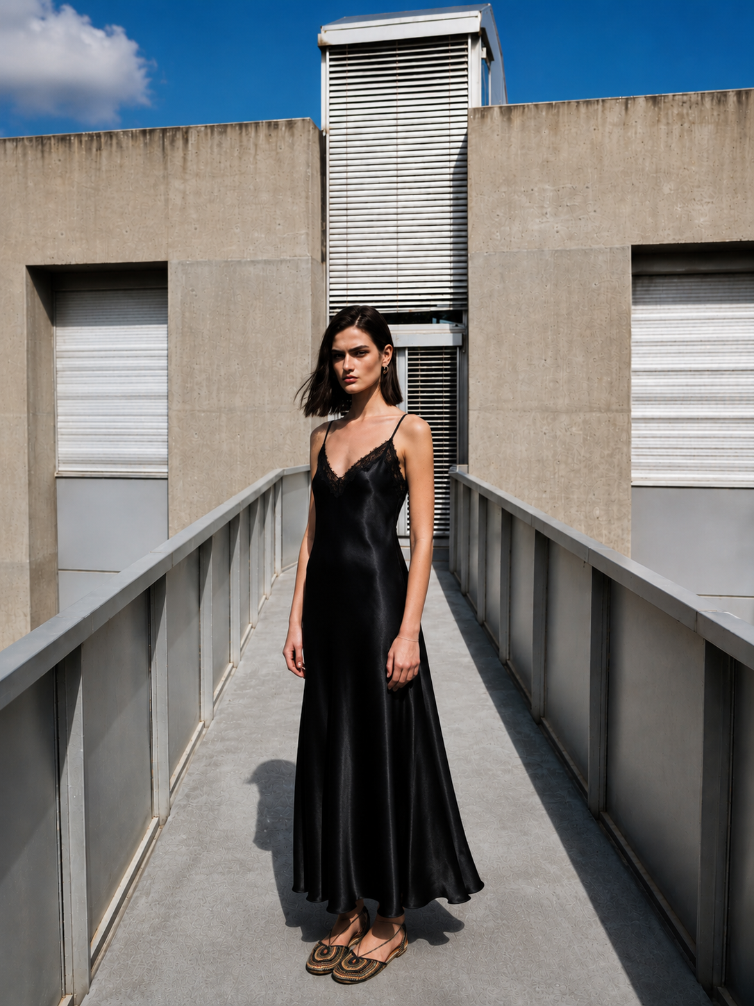 V-Neck Satin Slip Dress- PREORDER