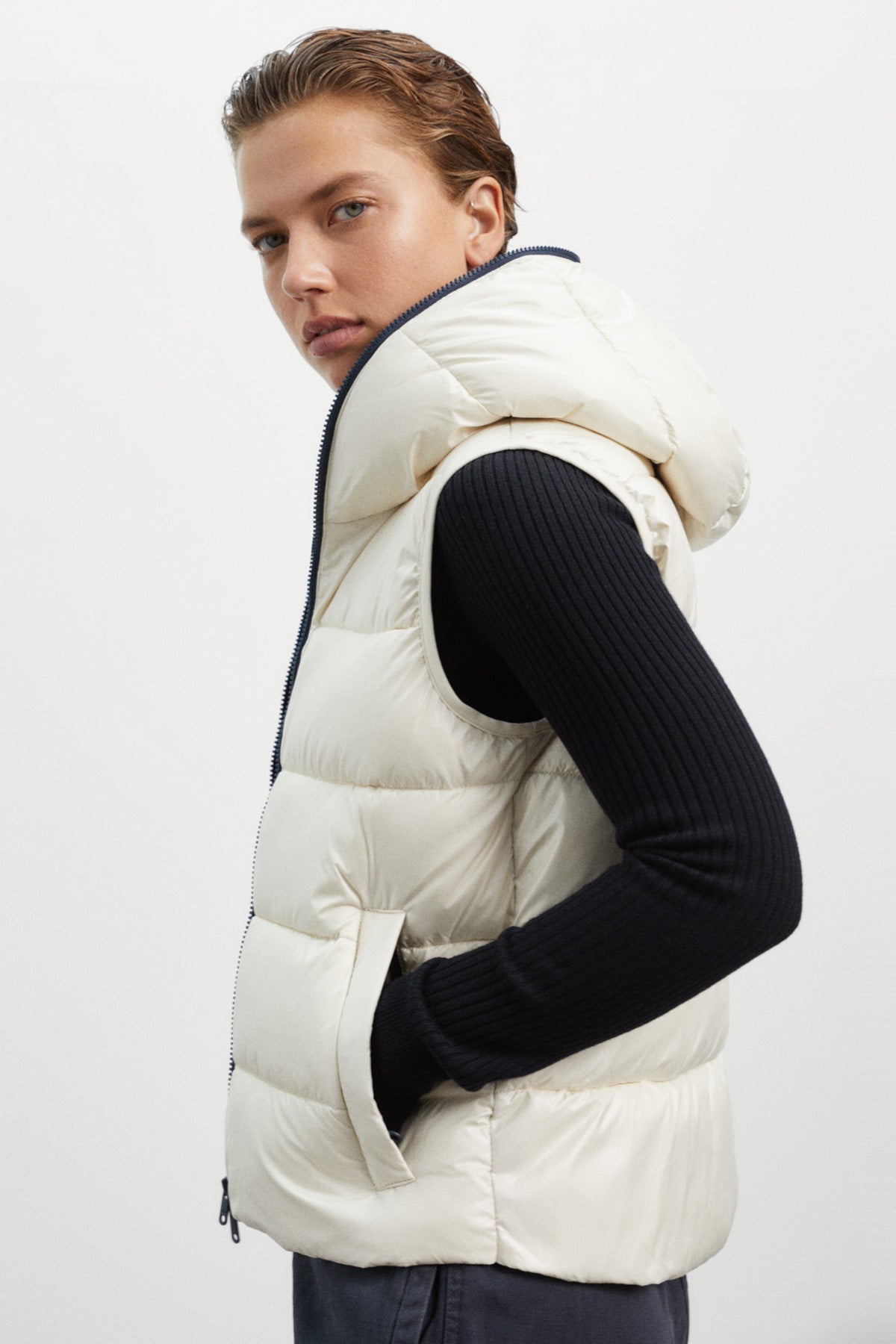 Gilet Monkai Creamy White