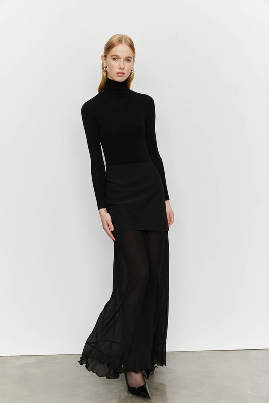 Crepe Skirt