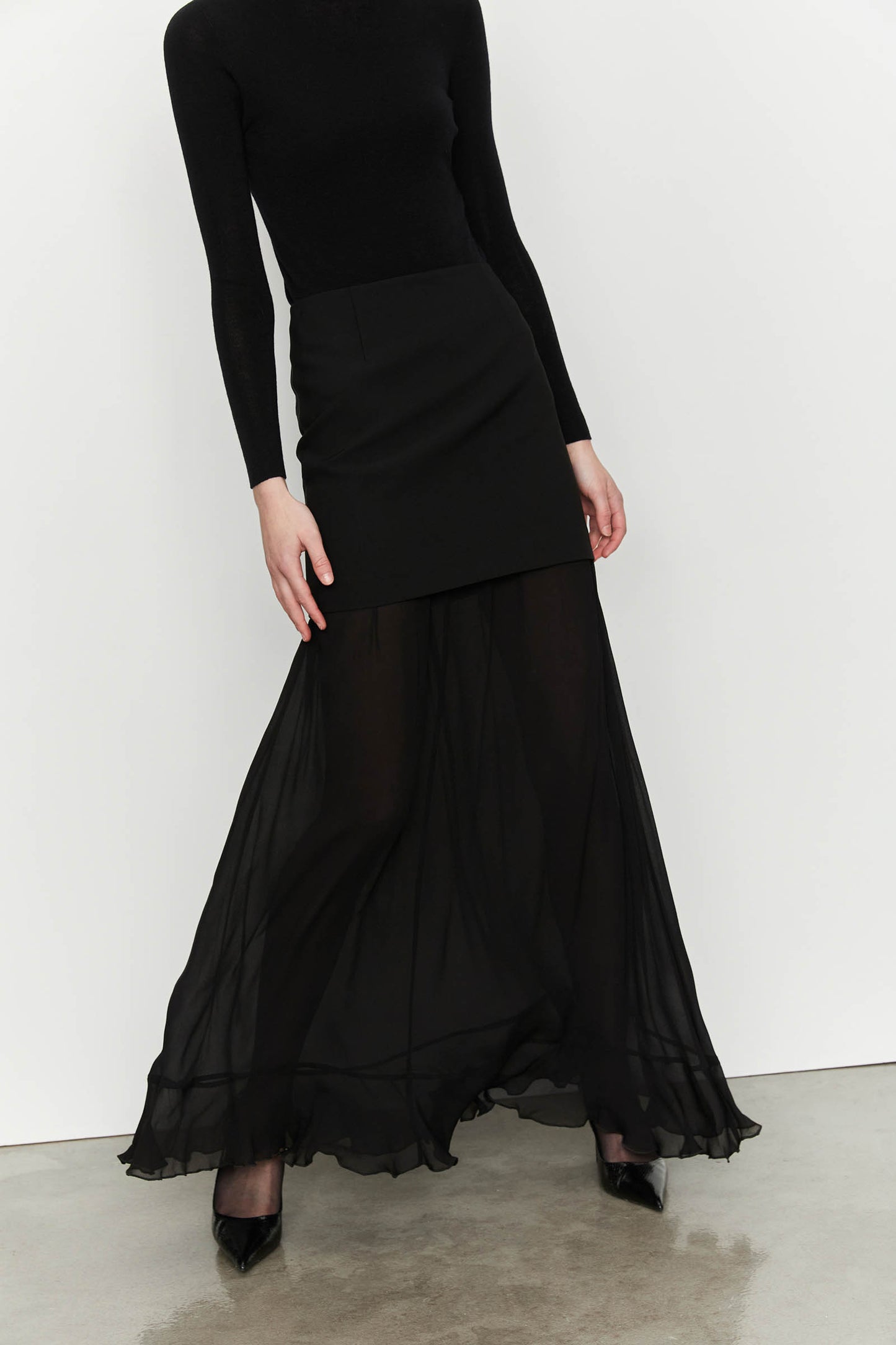 Crepe Skirt