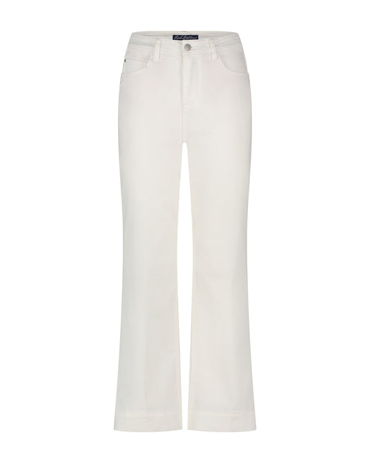 Conny White High Rise Wide Length Jeans