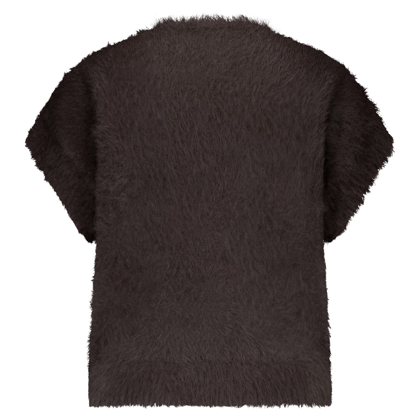 Sleeveless Fuzzy Cardigan