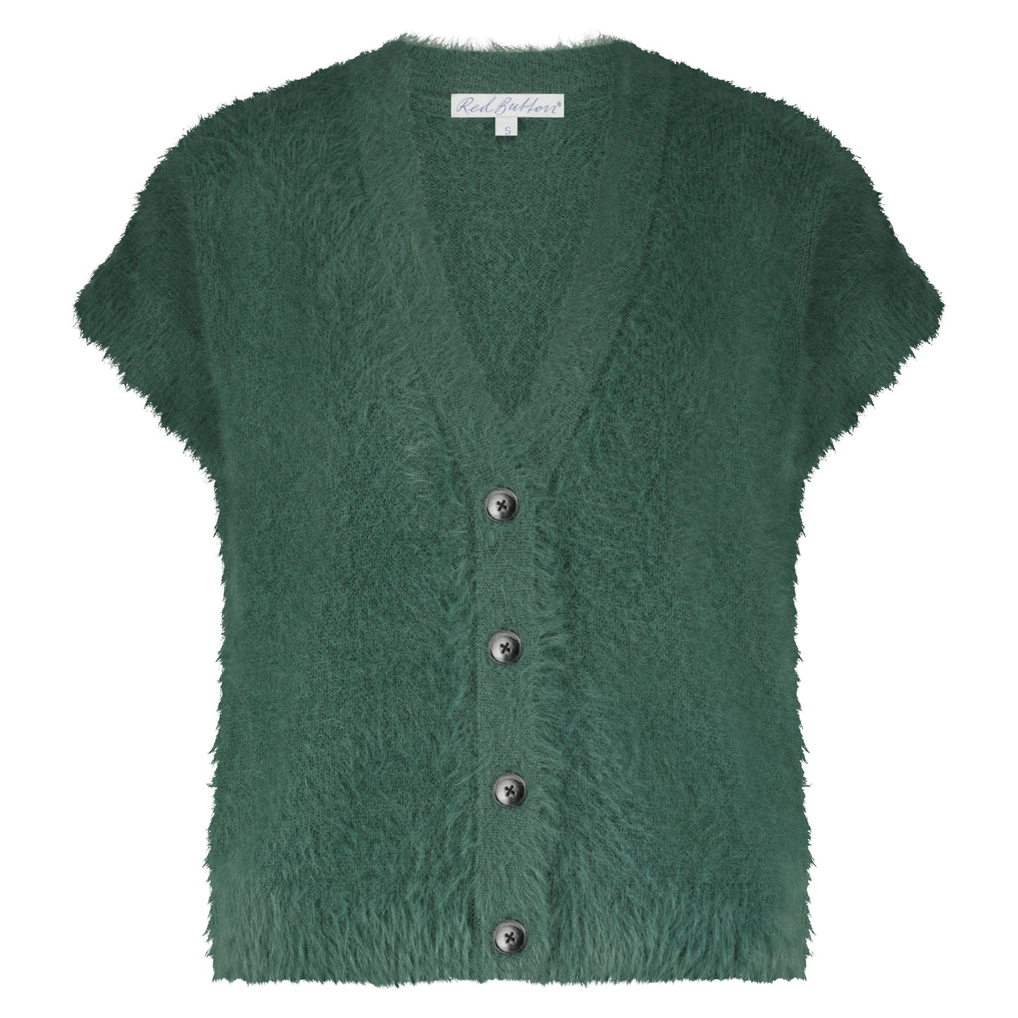 Sleeveless Fuzzy Cardigan