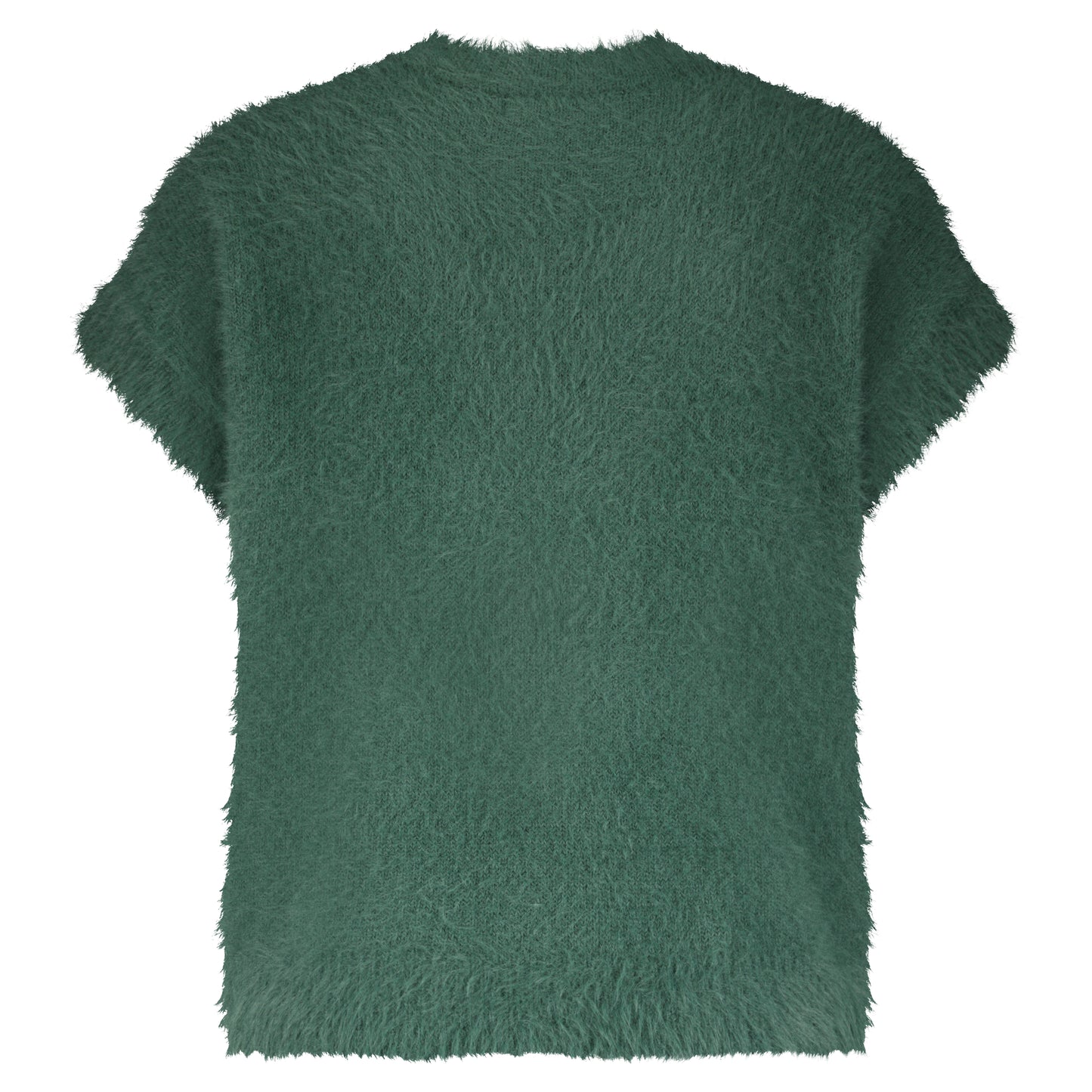 Sleeveless Fuzzy Cardigan
