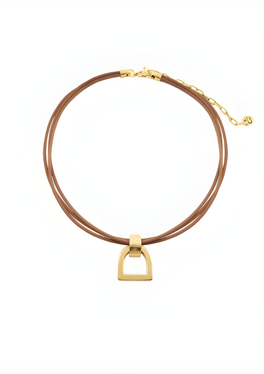 Stirrup Leather Necklace