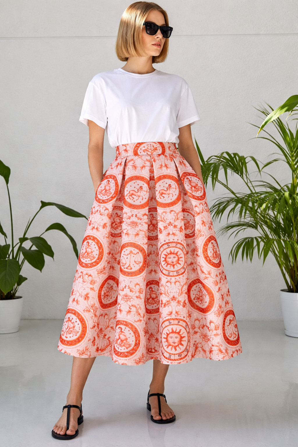 Luna Red Skirt
