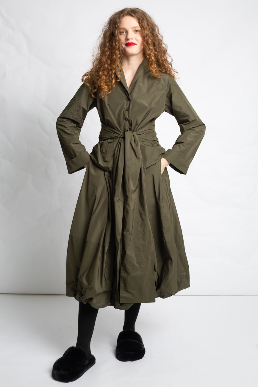 Taffeta Tie Top