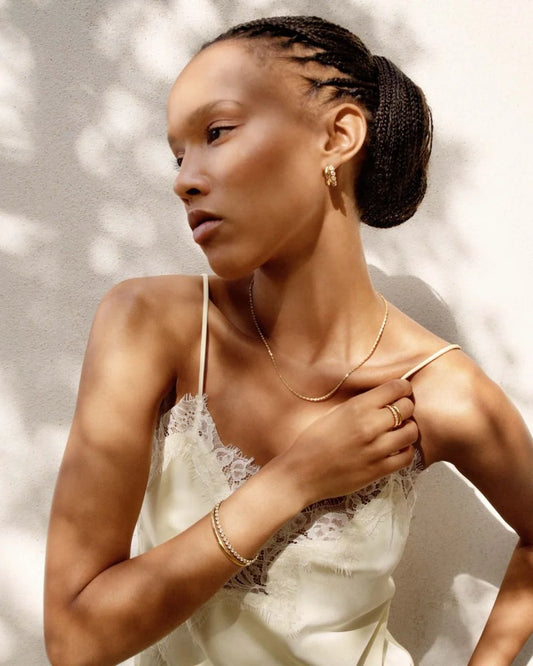 Grace Hoops L Gold