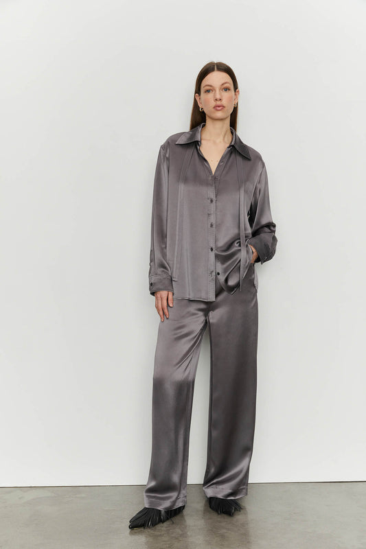 Satin Shacket