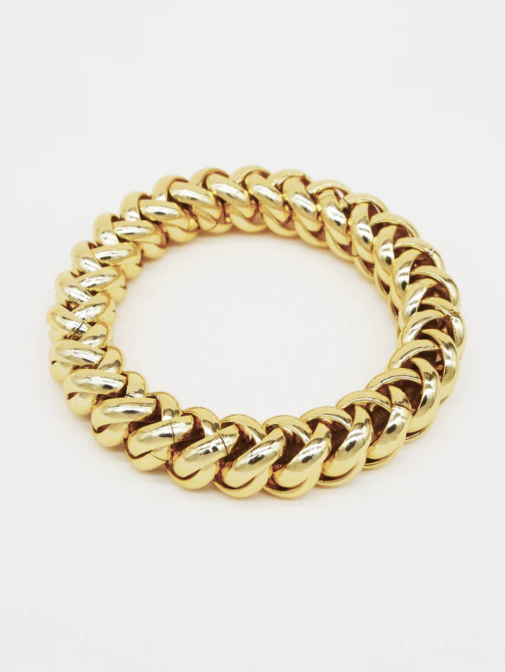 Gold Chain Scrunchie Bracelet