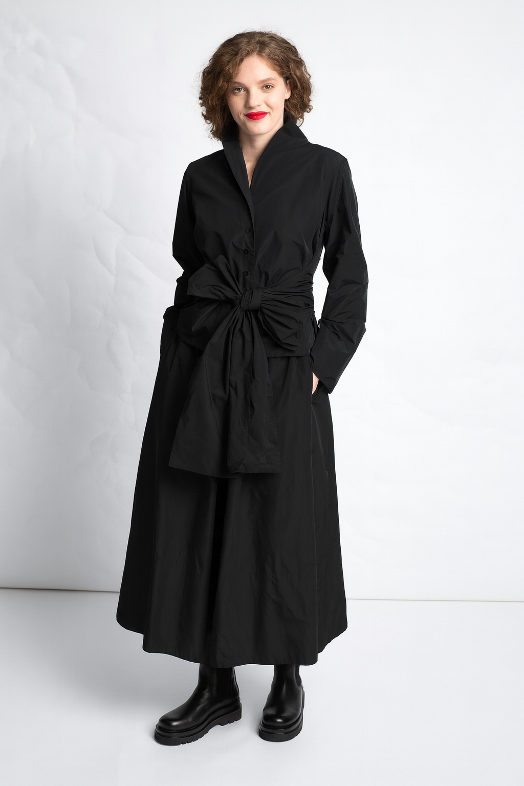 Taffeta Tie Top