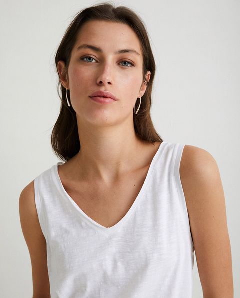 Cotton V-Neck Vest