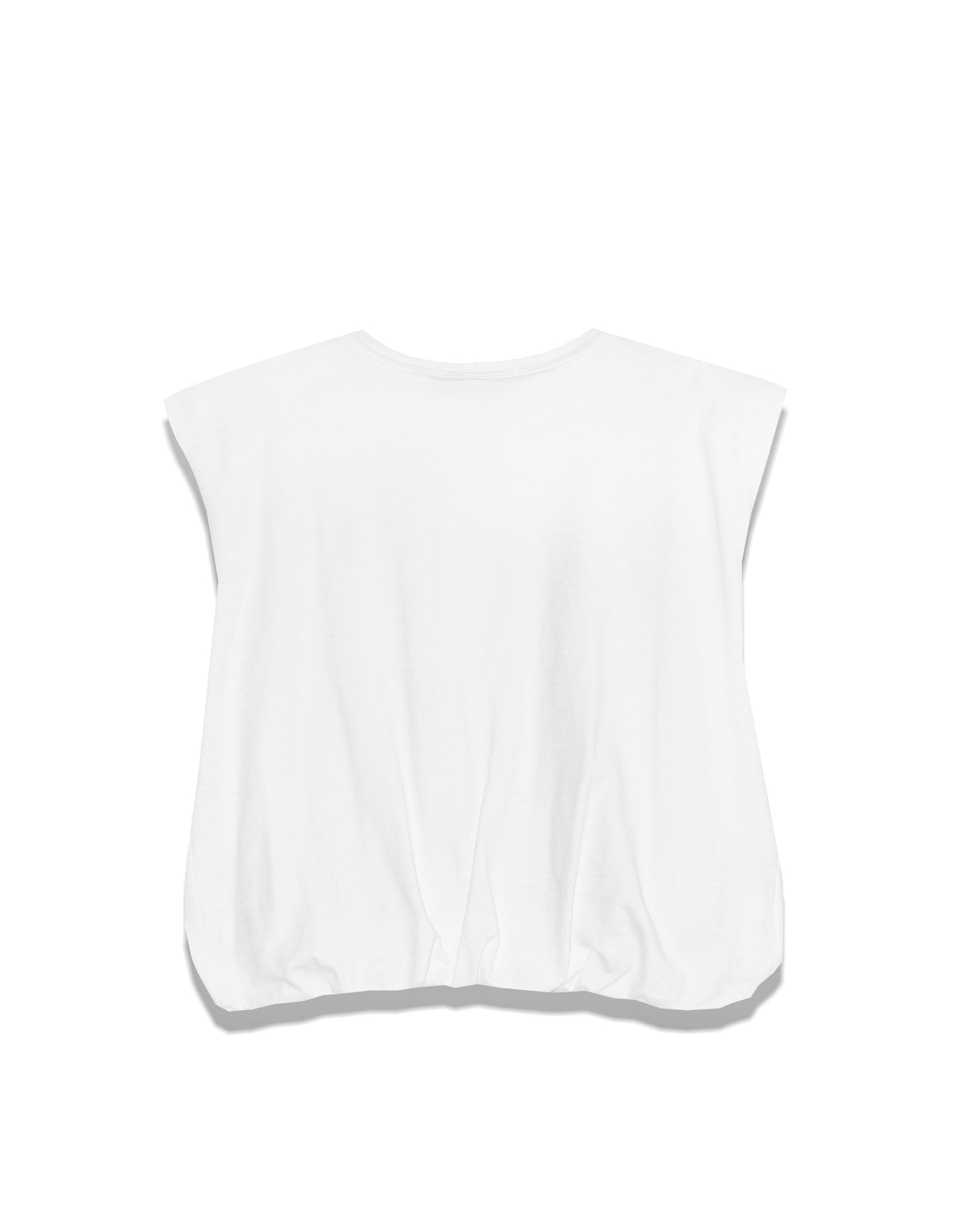Cotton Padded Shoulder Top