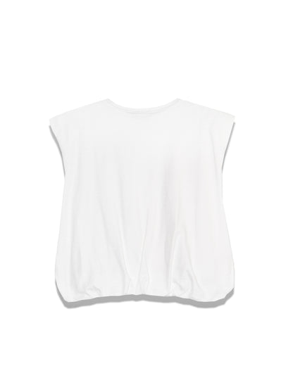 Cotton Padded Shoulder Top