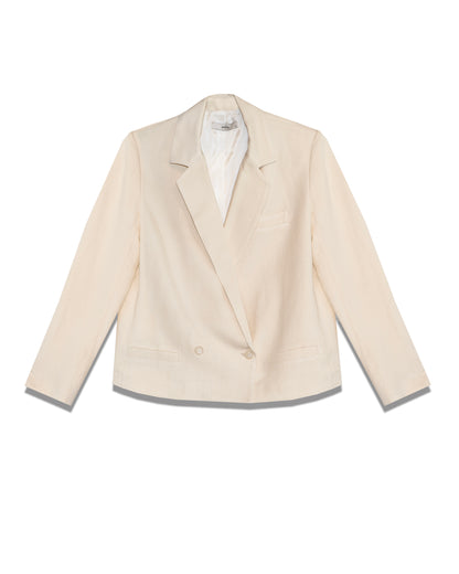 Cropped Natural Blazer
