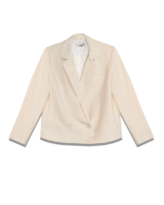 Cropped Natural Blazer