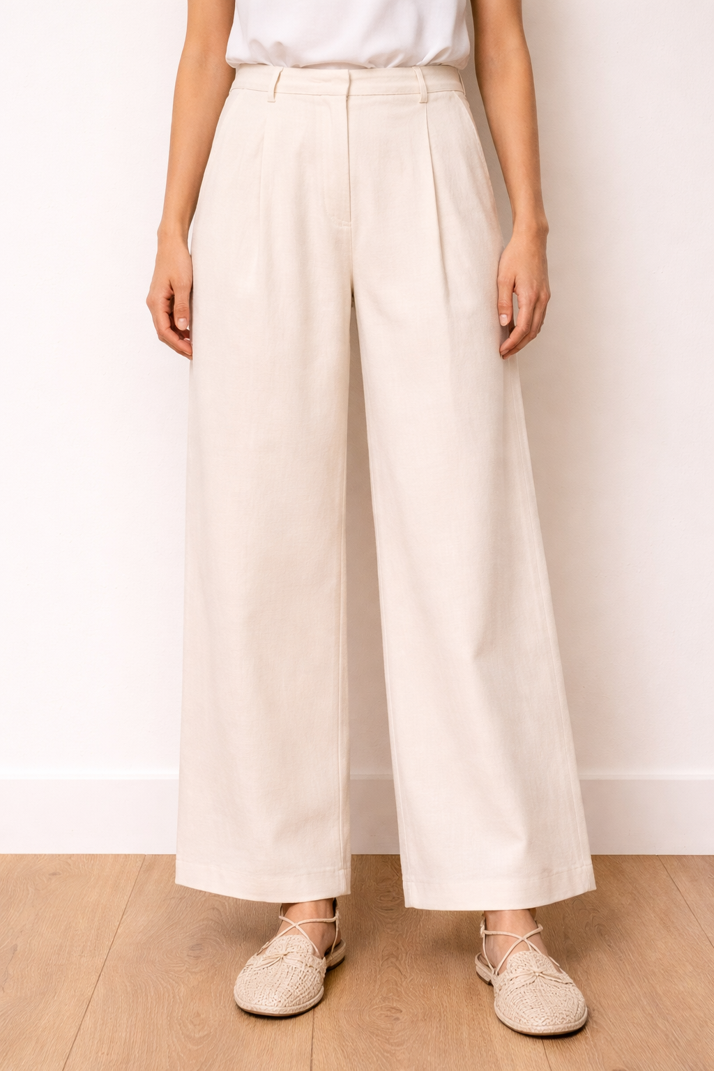 High Rise Pleated Trousers