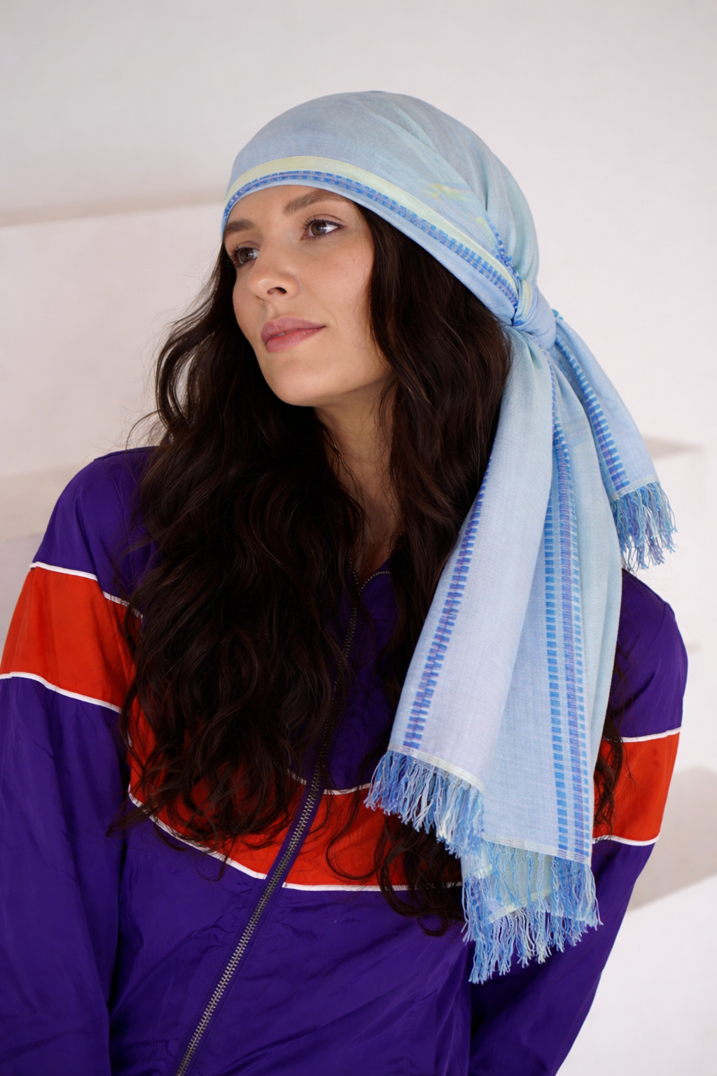Blue Print Scarf