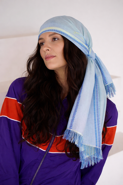 Blue Print Scarf