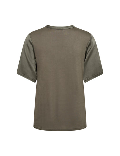 Silk T-Shirt Khaki