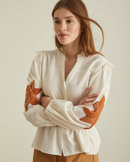 Patchwork Cotton Shirt