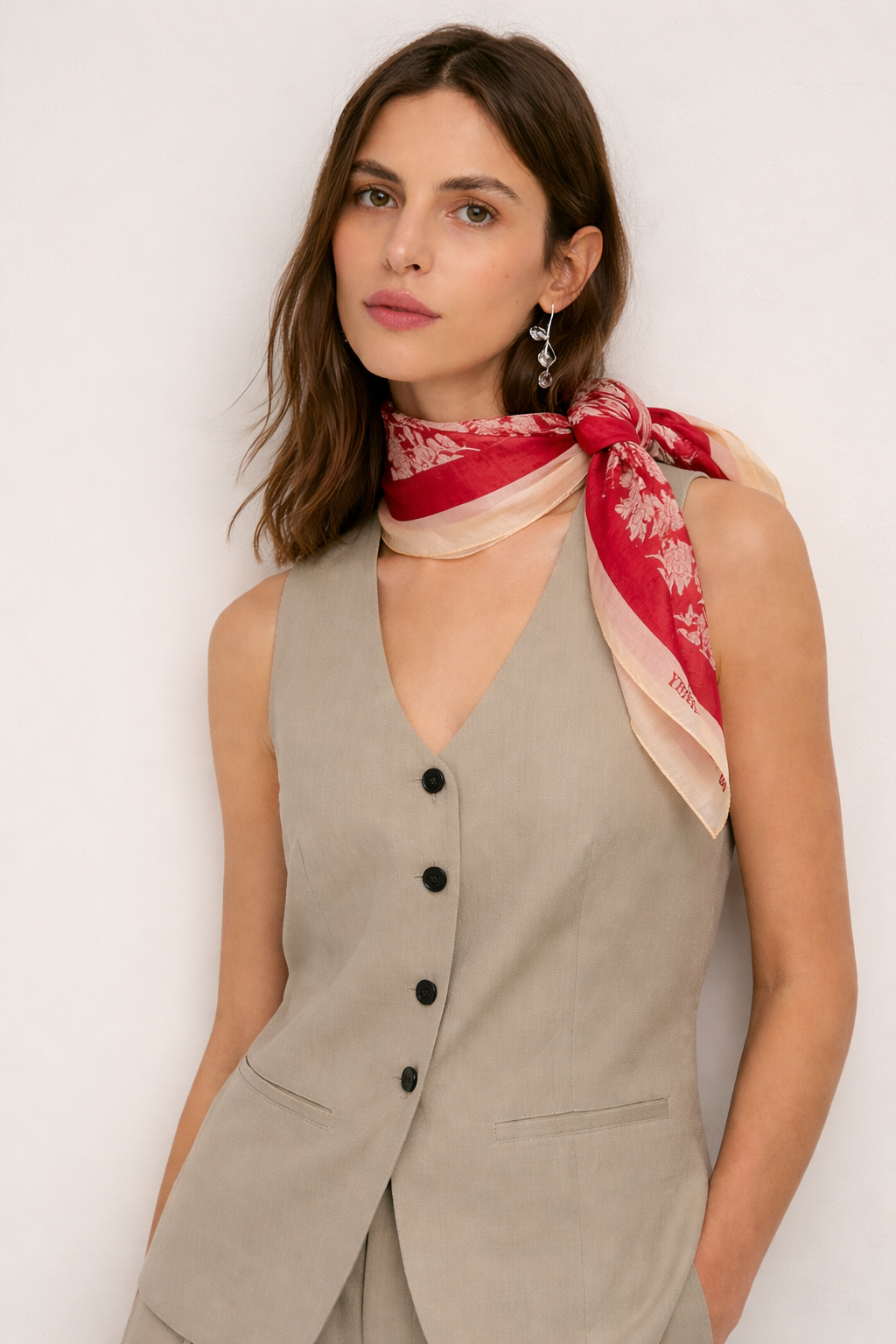 Red Silk Scarf