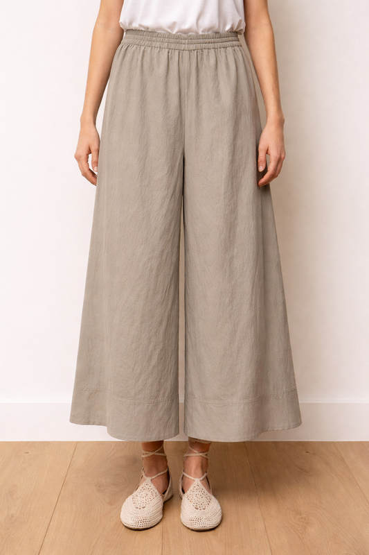 Wide Leg Elasticated Pants