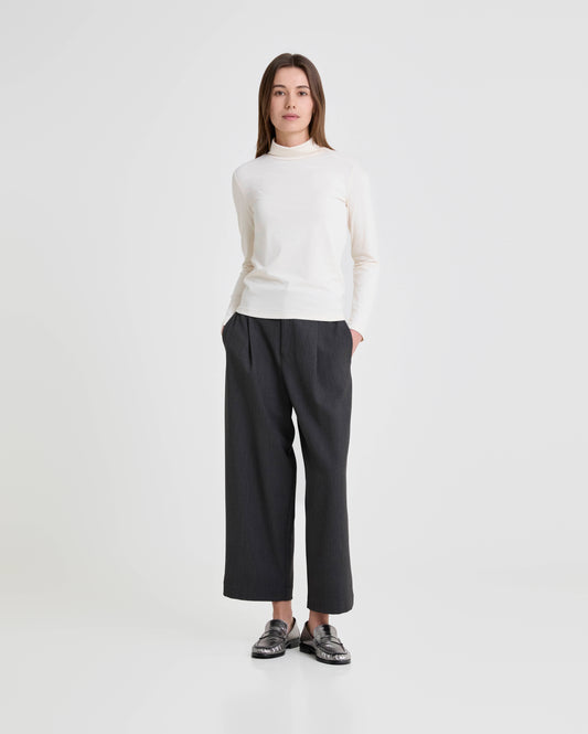 Long Sleeve Mock Neck Top