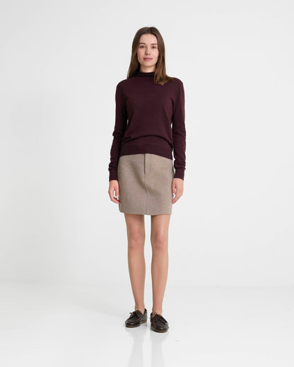 Fine Knit Roll Neck Sweater
