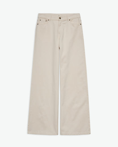 Wide-Leg Denim Trousers