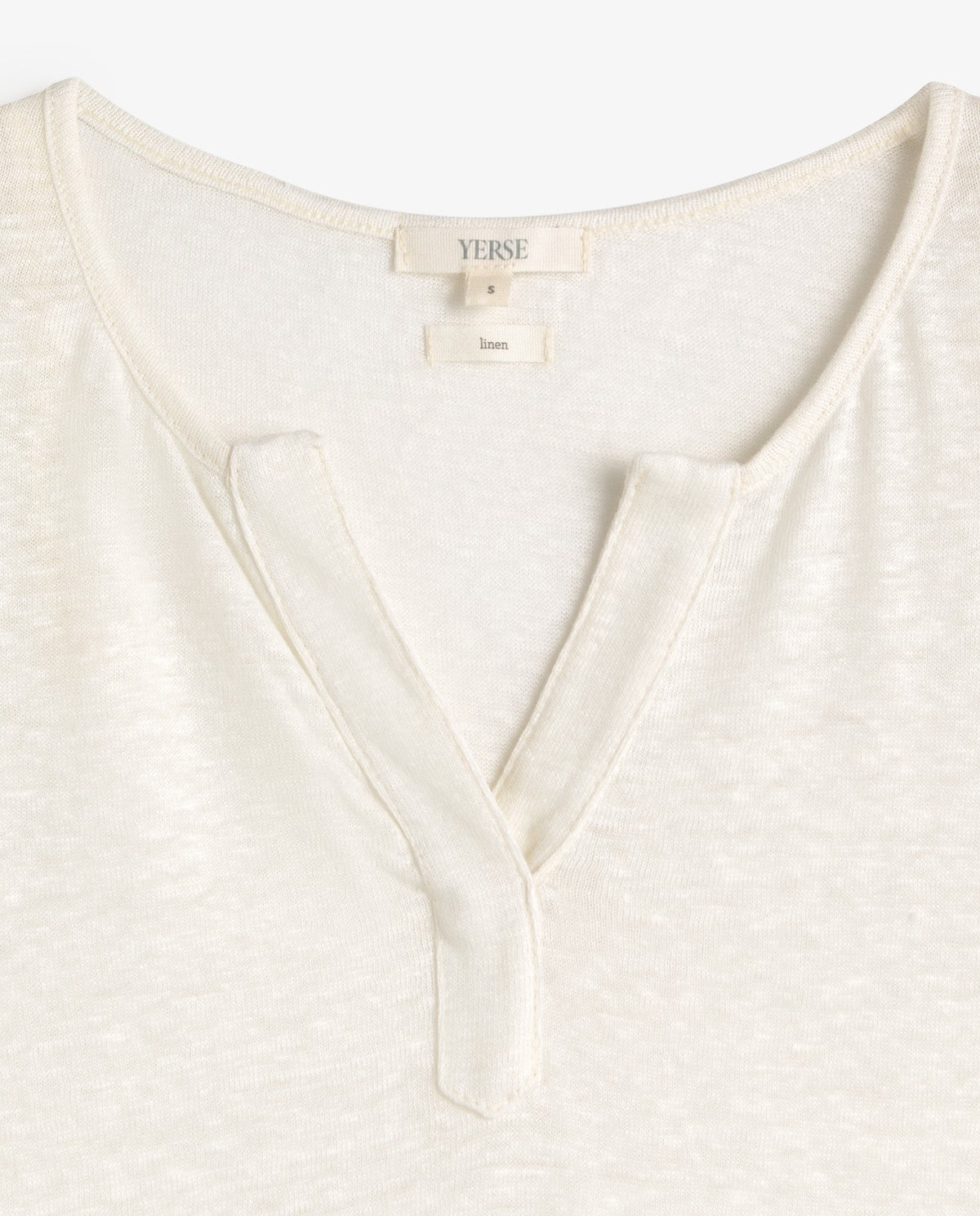 Linen V-Neck T-Shirt