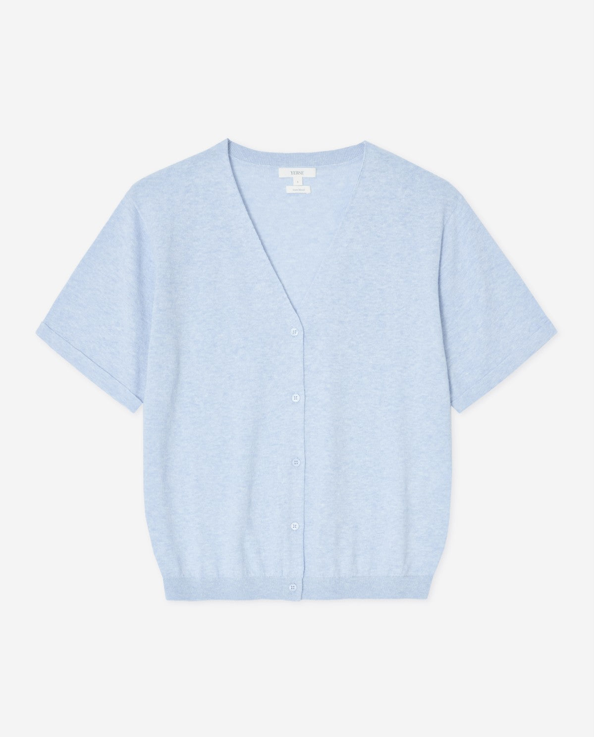 Short-sleeve V-neck cardigan