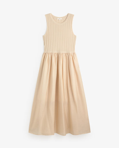 Bi-Material Dress