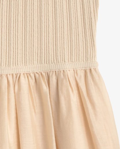 Bi-Material Dress