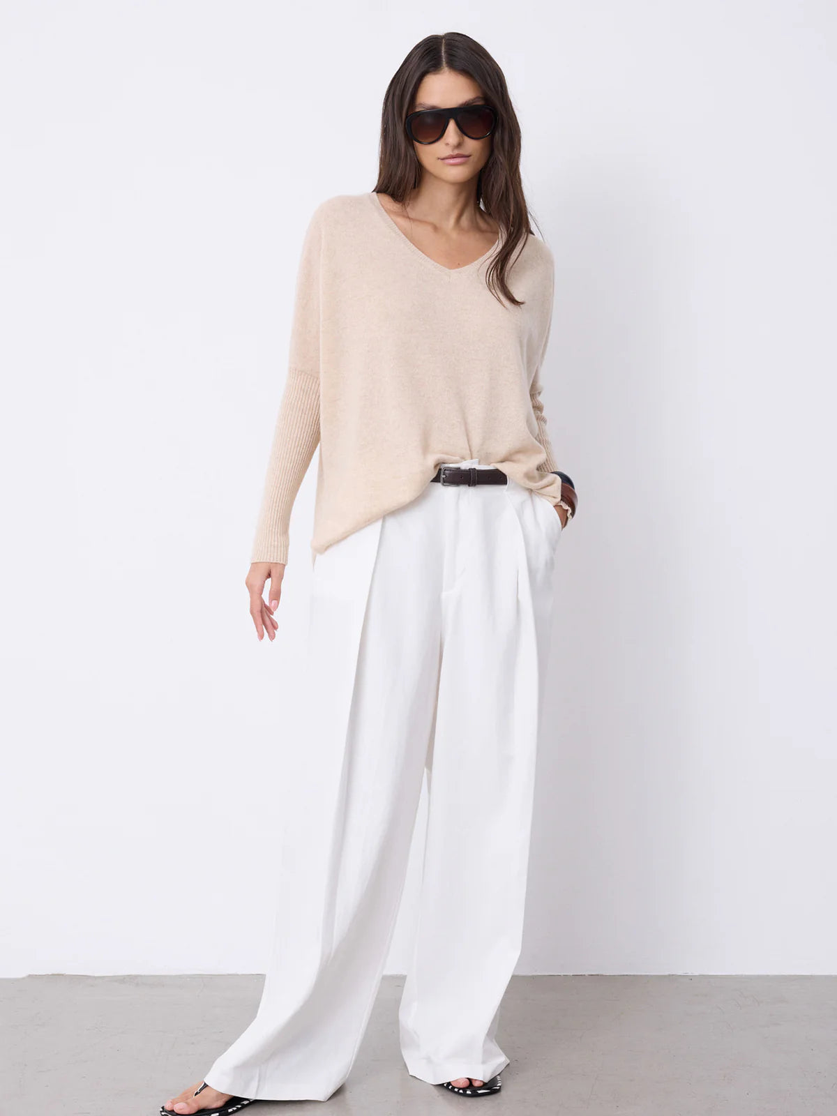 Faustine Oversized V-Neck