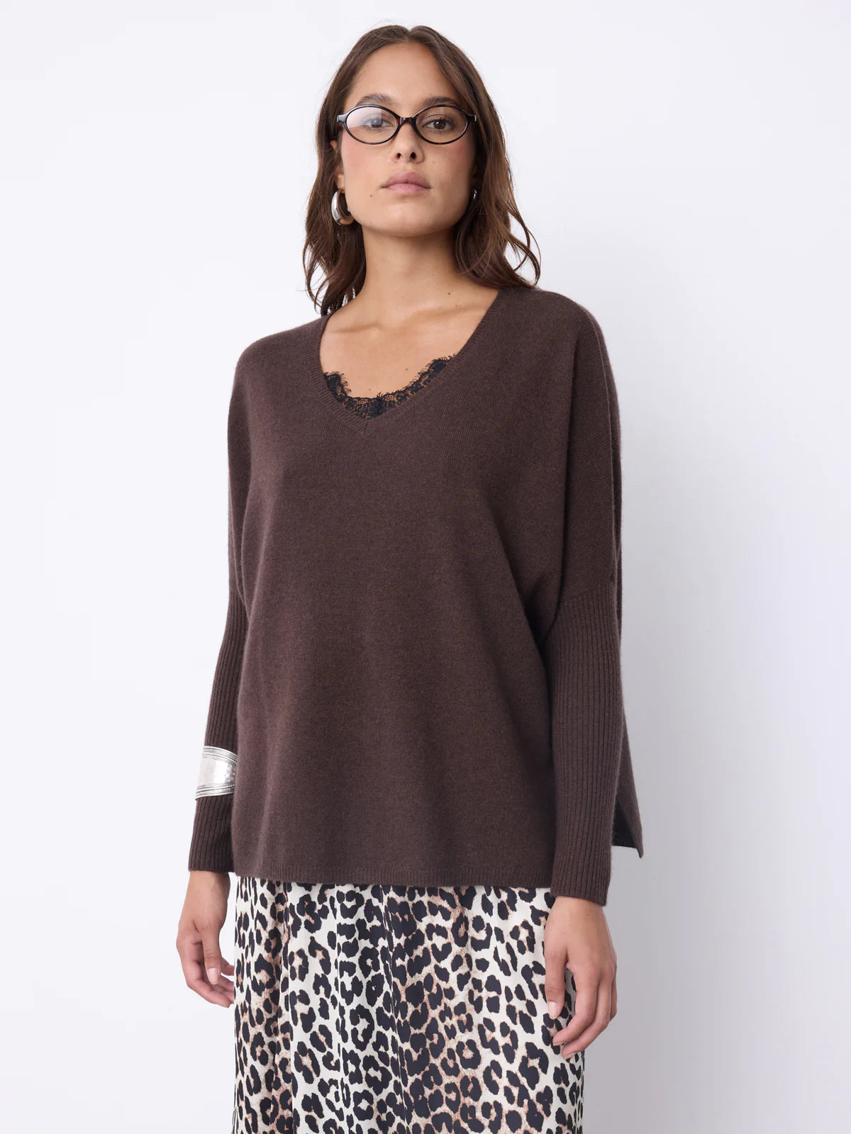 Faustine Oversized V-Neck
