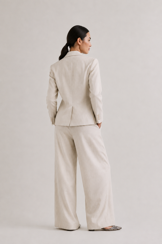 Cropped Natural Blazer