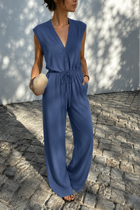 Dropped Sleeve Jumpsuit