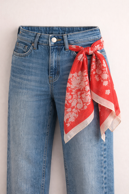 Red Silk Scarf