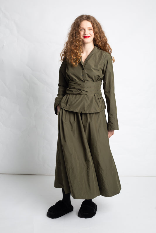 Taffeta Tie Top