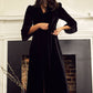 Astrid Velvet Dress Black